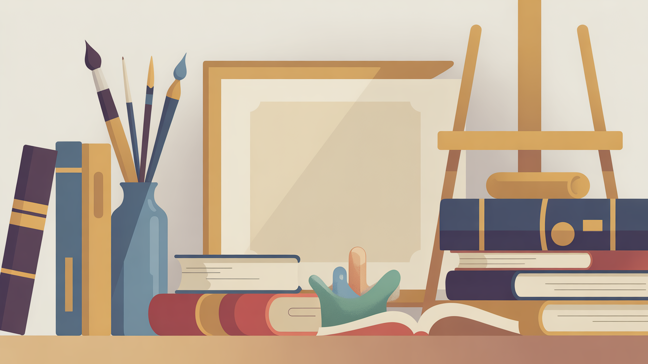 Illustration Culture pour l'examen civique - La culture française : gastronomie, littérature, arts, monuments, personnalités qui ont marqué l'histoire culturelle de la France.